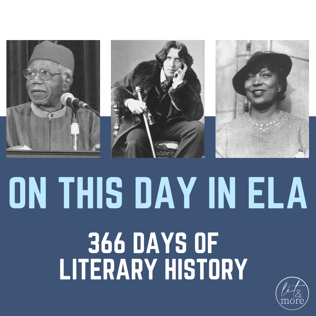 On This Day in ELA: A Year of Literary Events - Lit & More